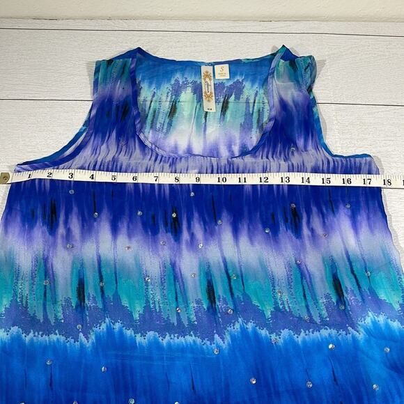 ADiva Ocean Blues Tank Top with Spaghetti Strap Under Shirt Size Small - Picture 4 of 8